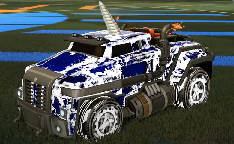 Rocket league Road Hog XL design with Sprocket,Fire God,Unicorn