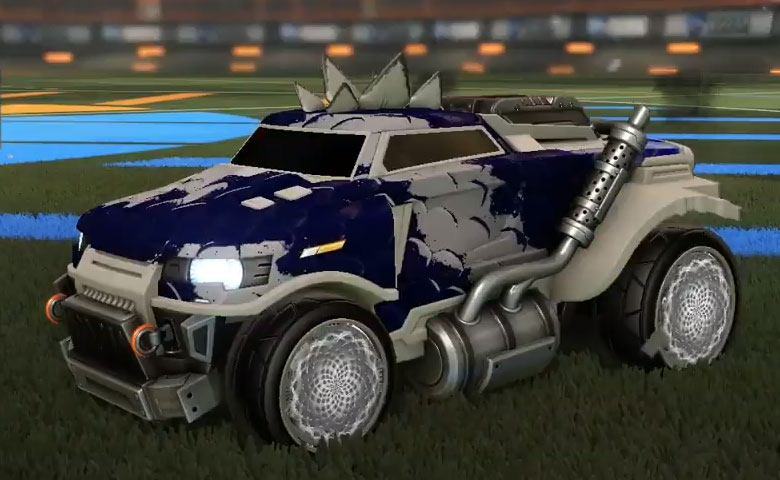 Rocket league Road Hog Grey design with Zomba,Snakeskin,Stegosaur