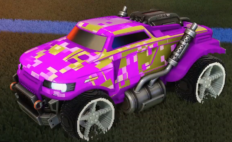 Rocket league Road Hog Purple design with Stella,Chameleon