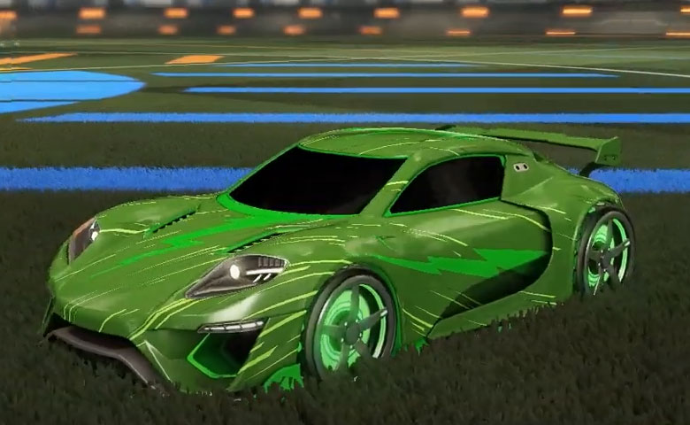 Rocket league Jager 619 RS Forest Green design with Gripstride HX,Mister Monsoon