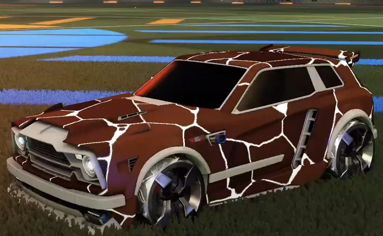 Rocket league Fennec Grey design with Blender,Magma