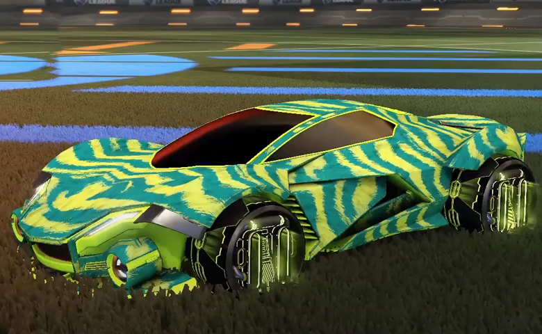 Rocket league Werewolf Lime design with P-SIMM,Tora