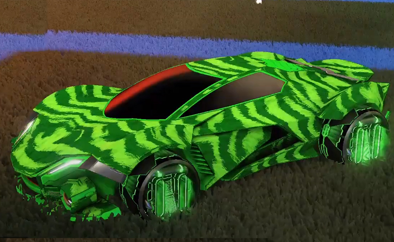 Rocket league Werewolf Forest Green design with P-SIMM,Tora