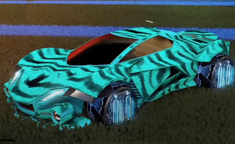 Rocket league Werewolf Sky Blue design with P-SIMM,Tora