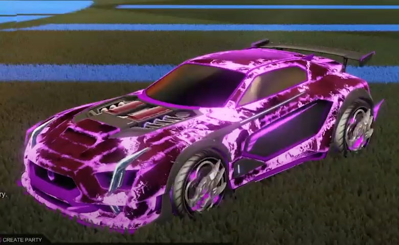 Rocket league Maverick GXT Purple design with Draco,Fire God