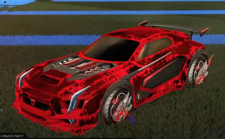 Rocket league Maverick GXT Crimson design with Draco,Fire God