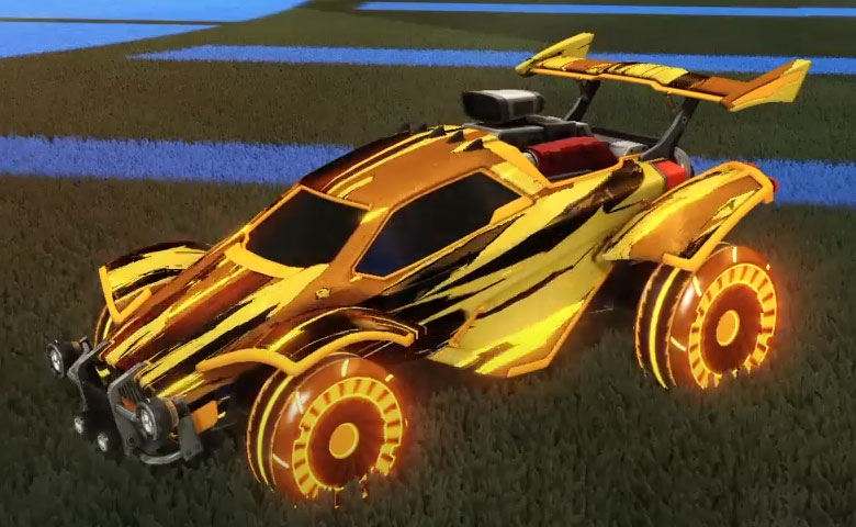 Rocket league Octane Orange design with Asik,Streak Wave