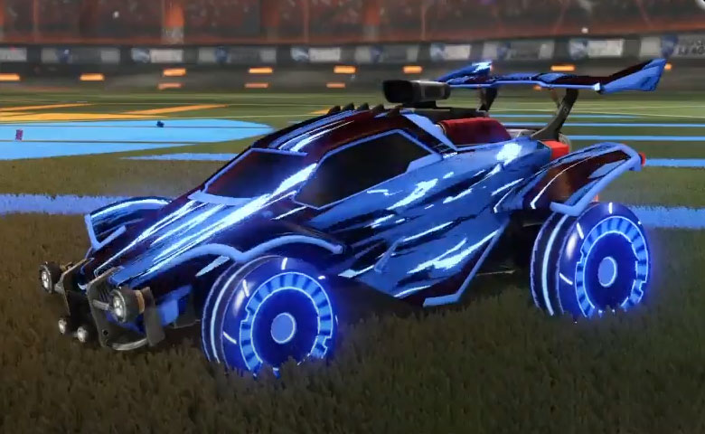 Rocket league Octane Cobalt design with Asik,Streak Wave