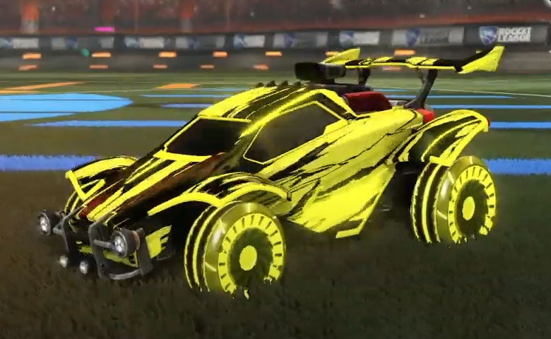 Rocket league Octane Saffron design with Asik,Streak Wave