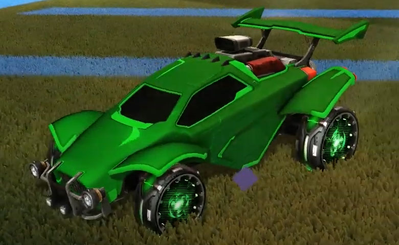 Rocket league Octane Forest Green design with Reactor,Mainframe