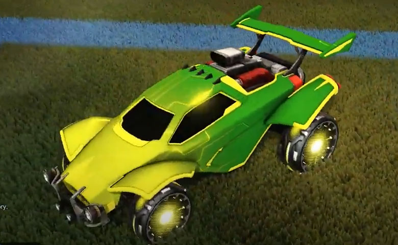 Rocket league Octane Saffron design with Reactor,Mainframe