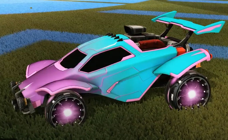 Rocket league Octane Pink design with Reactor,Mainframe