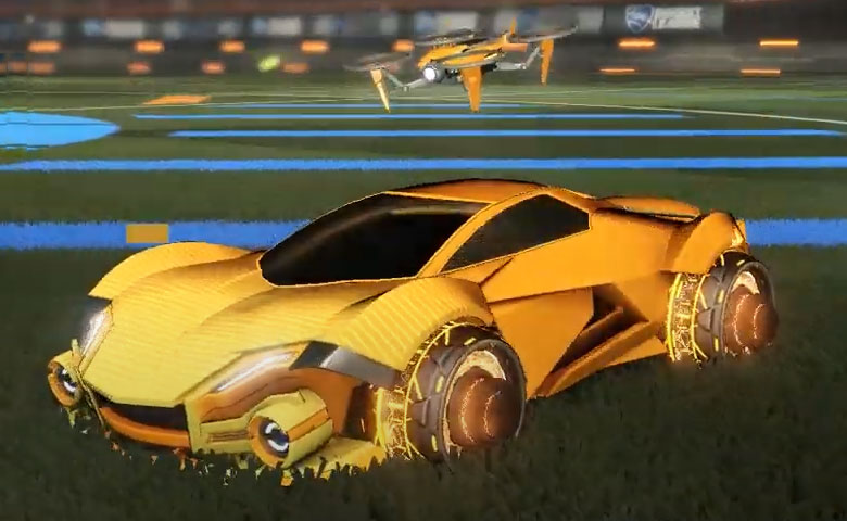 Rocket league Werewolf Orange design with Capacitor IV,Future Shock,Drone III