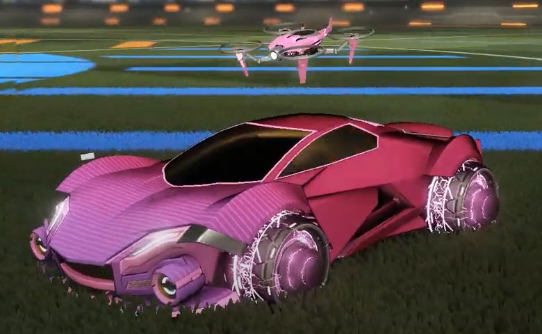Rocket league Werewolf Pink design with Capacitor IV,Future Shock,Drone III