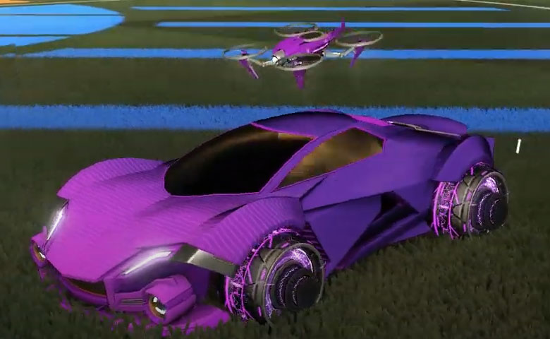 Rocket league Werewolf Purple design with Capacitor IV,Future Shock,Drone III