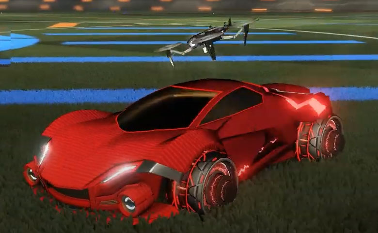 Rocket league Werewolf Crimson design with Capacitor IV,Future Shock,Drone III