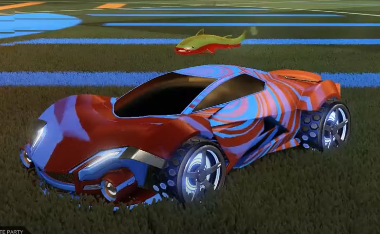 Rocket league Werewolf Cobalt design with Gripstride HX,Storm Watch,Catfish