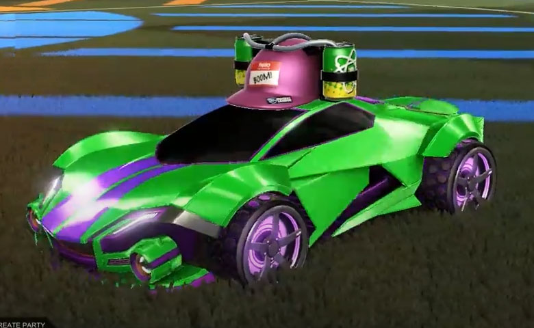 Rocket league Werewolf Purple design with Gripstride HX,Stripes,Drink Helmet