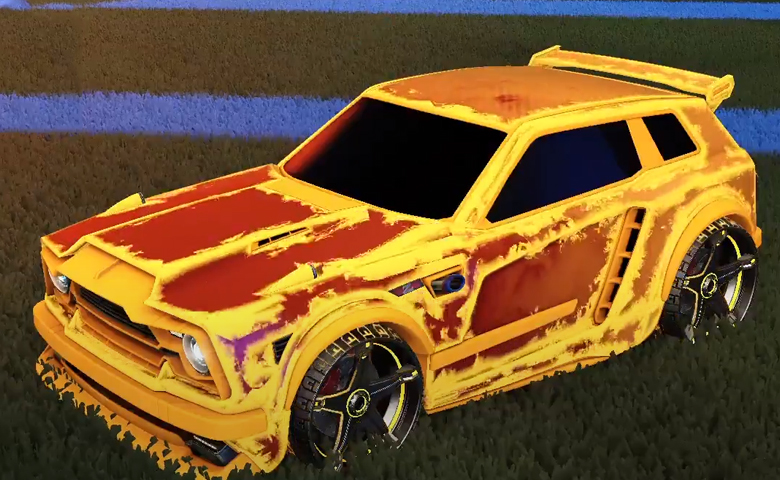 Rocket league Fennec Orange design with Stella,Heatwave