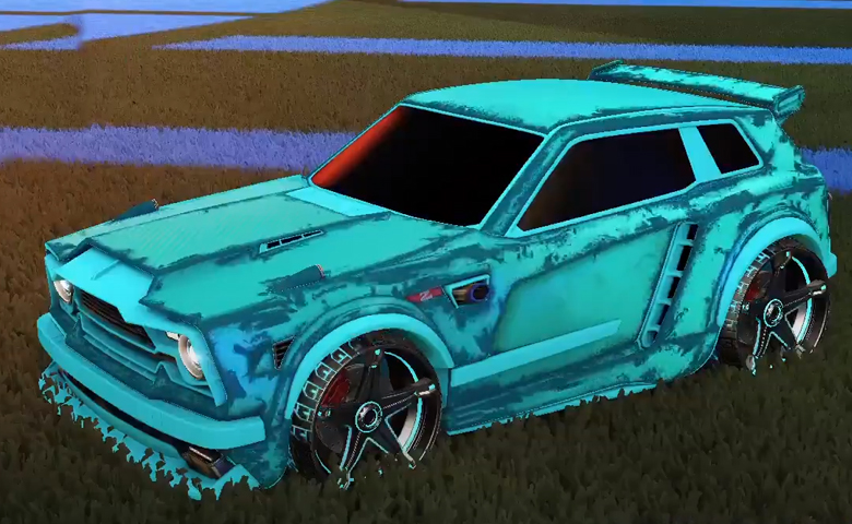 Rocket league Fennec Sky Blue design with Stella,Heatwave