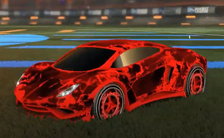 Rocket league Endo Crimson design with Sprocket,Fire God