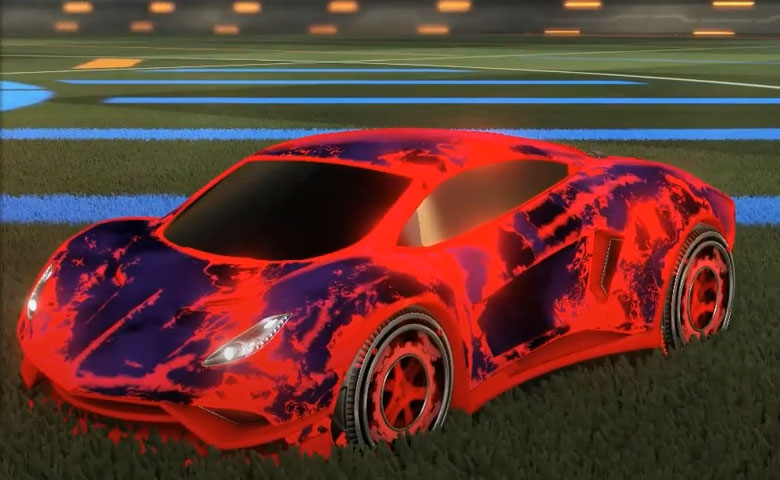 Rocket league Endo Crimson design with Sprocket,Fire God