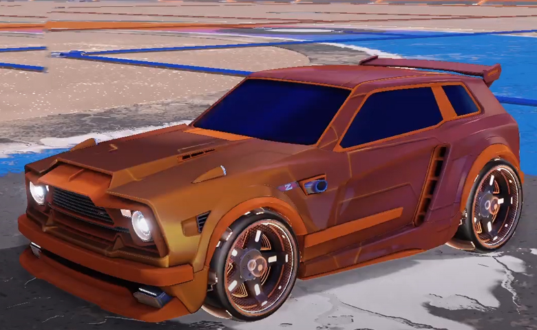 Rocket league Fennec Burnt Sienna design with Zefram,Mainframe