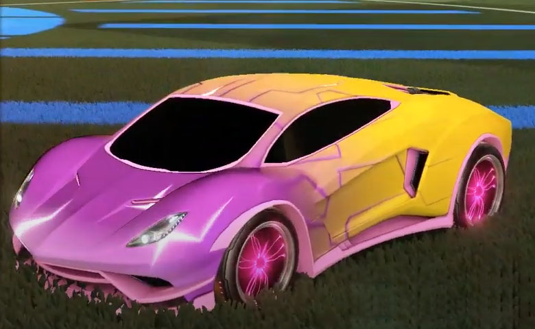 Rocket league Endo Pink design with Plasmatic,Mainframe