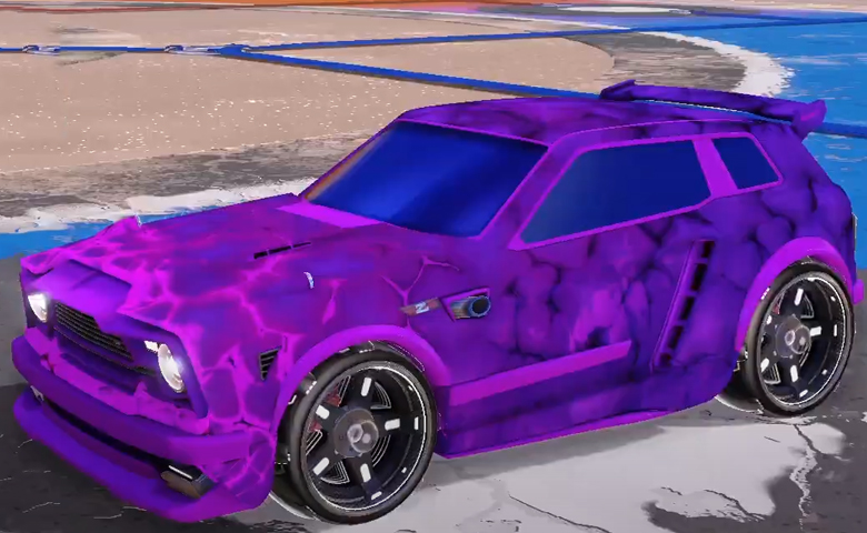 Rocket league Fennec Purple design with Zefram,Chameleon