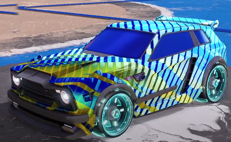 Rocket league Fennec design with Zefram,20XX