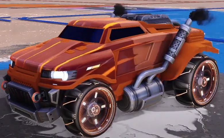 Rocket league Road Hog Burnt Sienna design with Zefram,Wet Paint