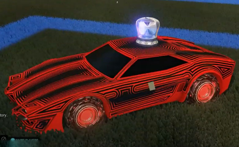 Rocket league Imperator DT5 Crimson design with Rocket Forge II,Labyrinth,Cherry Top