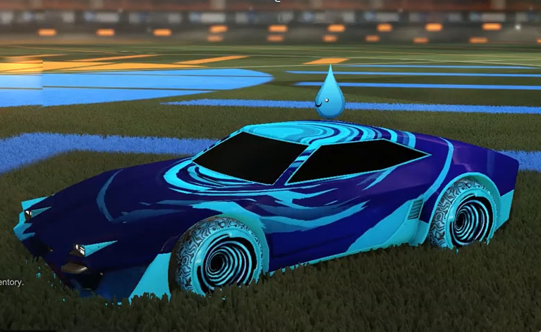 Rocket league Imperator DT5 Sky Blue design with Hypnotik,Storm Watch,Drip Drop