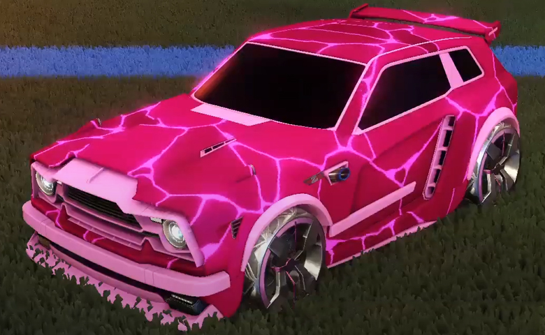 Rocket league Fennec Pink design with Blender,Magma