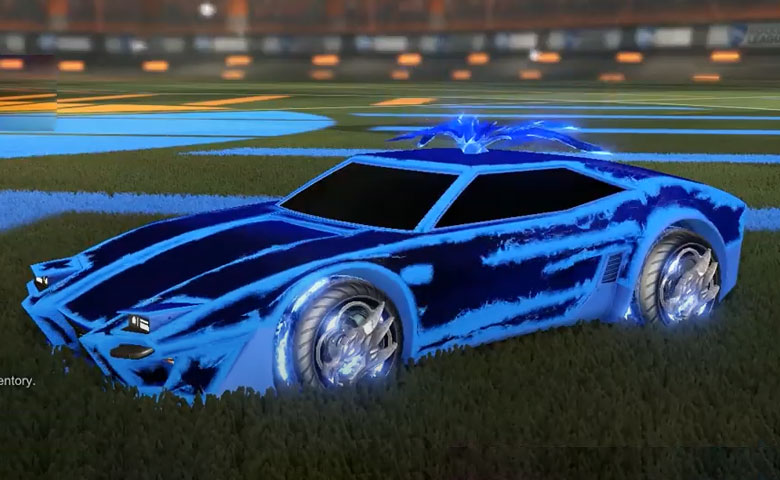 Rocket league Imperator DT5 Cobalt design with Draco,Heatwave,Phoenix Wings III