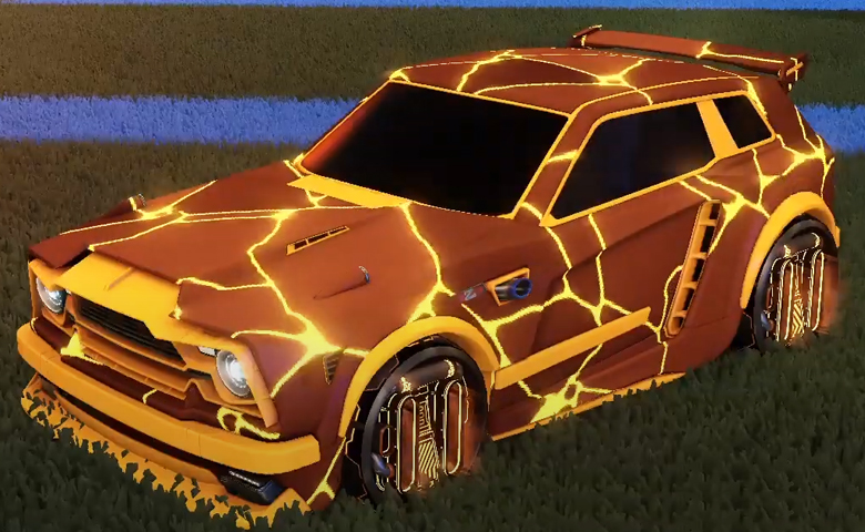 Rocket league Fennec Orange design with P-SIMM,Magma