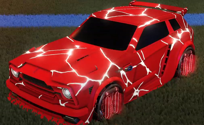 Rocket league Fennec Crimson design with P-SIMM,Magma