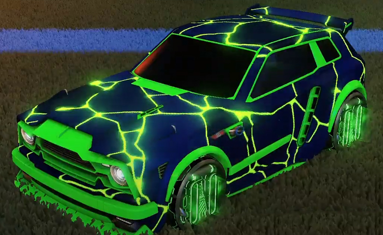 Rocket league Fennec Forest Green design with P-SIMM,Magma