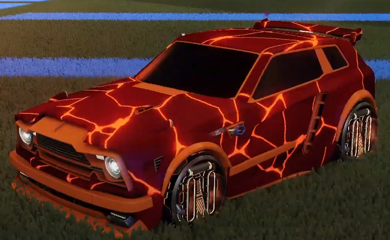 Rocket league Fennec Burnt Sienna design with P-SIMM,Magma