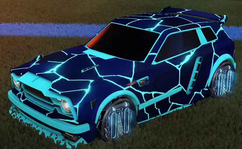 Rocket league Fennec Sky Blue design with P-SIMM,Magma