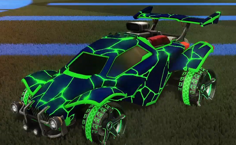 Rocket league Octane Forest Green design with Stella,Magma