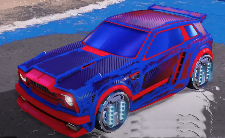 Rocket league Fennec Crimson design with P-SIMM,Heatwave