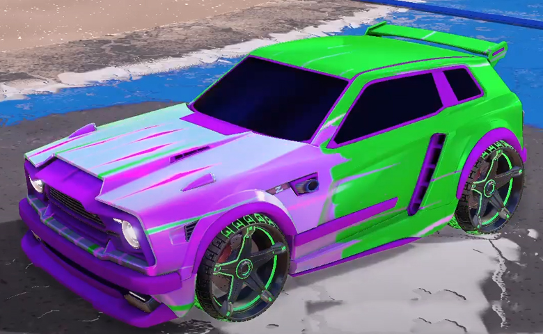 Rocket league Fennec Purple design with Stella,Wet Paint