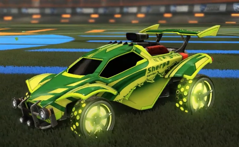 Rocket league Octane Lime design with Gripstride HX,Dune Racer