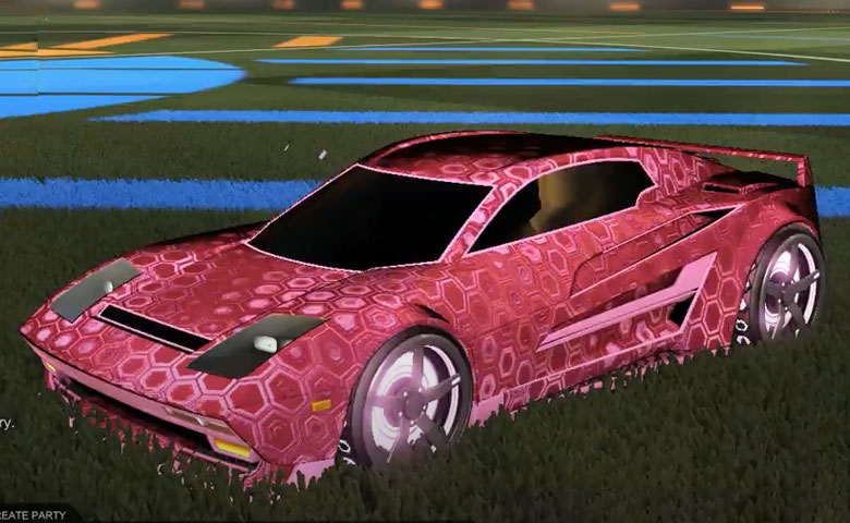 Rocket league Diestro Pink design with Gripstride Hx,Hexed