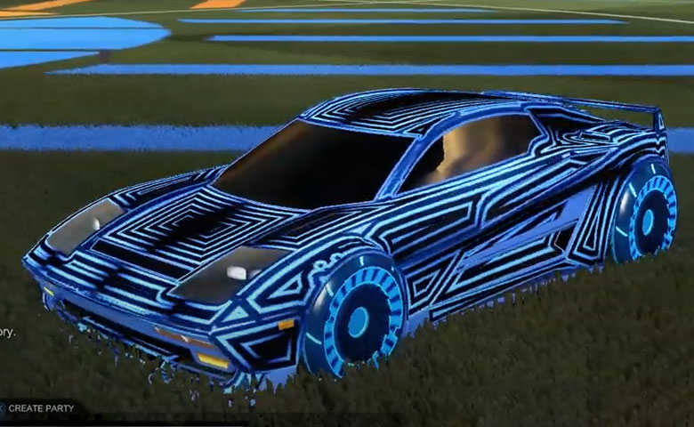 Rocket league Diestro Cobalt design with Asik,Labyrinth