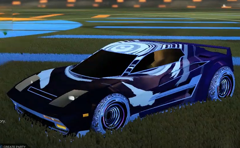 Rocket league Diestro Cobalt design with Hypnotik,Storm Watch