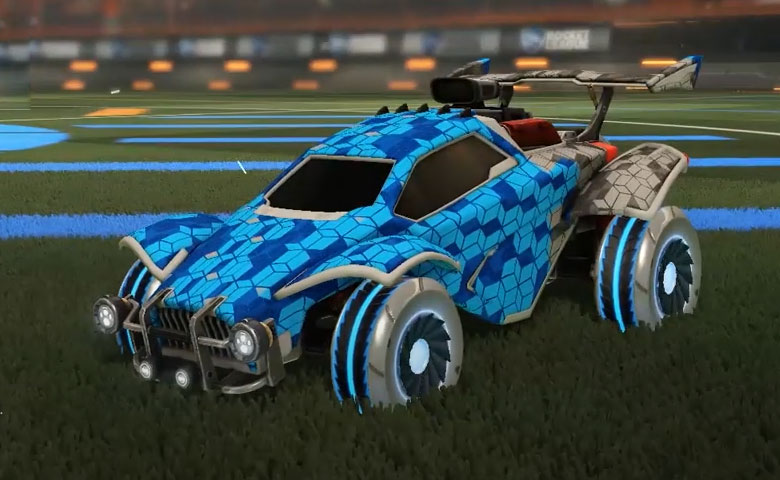 Rocket league Octane Grey design with Asik,Tumbling Blocks