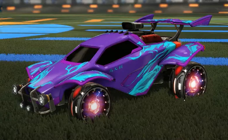 Rocket league Octane Purple design with Reactor,Gale-Fire