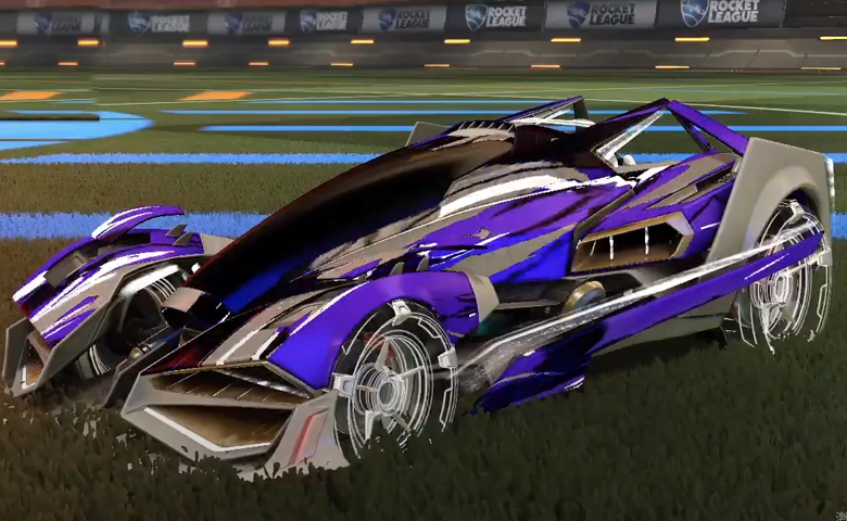 Rocket league Artemis GXT Grey design with Galvan,Streak Wave